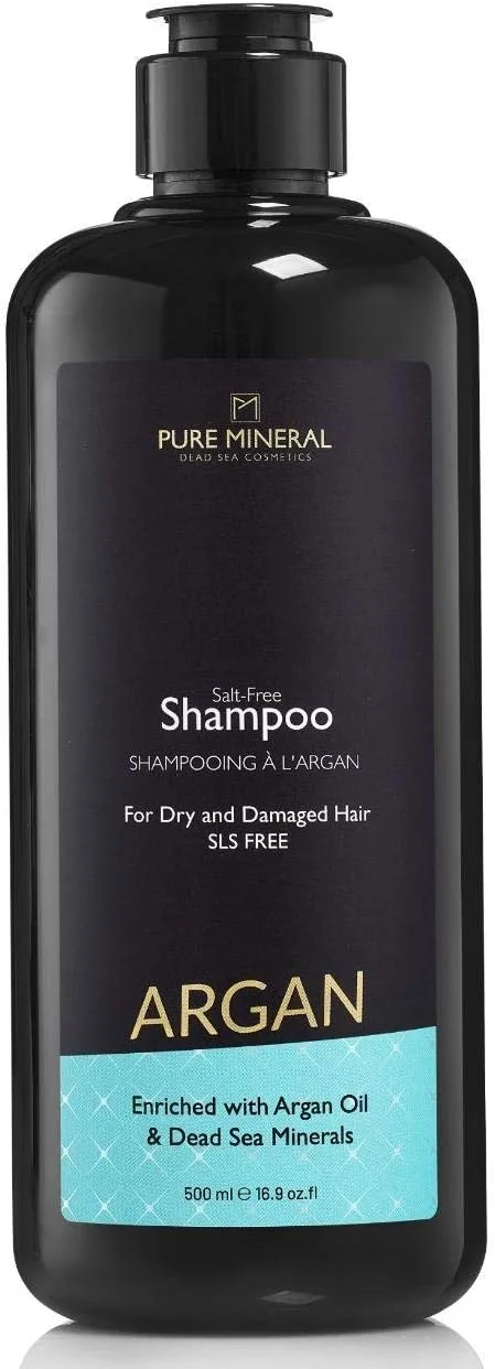 شامپو روغن آرگان ام پیور مینرال دریای مرده، 500 میلی لیتر، غنی شده با روغن های طبیعی، تقویت کننده مو، کاهش ریزش مو، تقویت کننده موهای خشک یا آسیب دیده