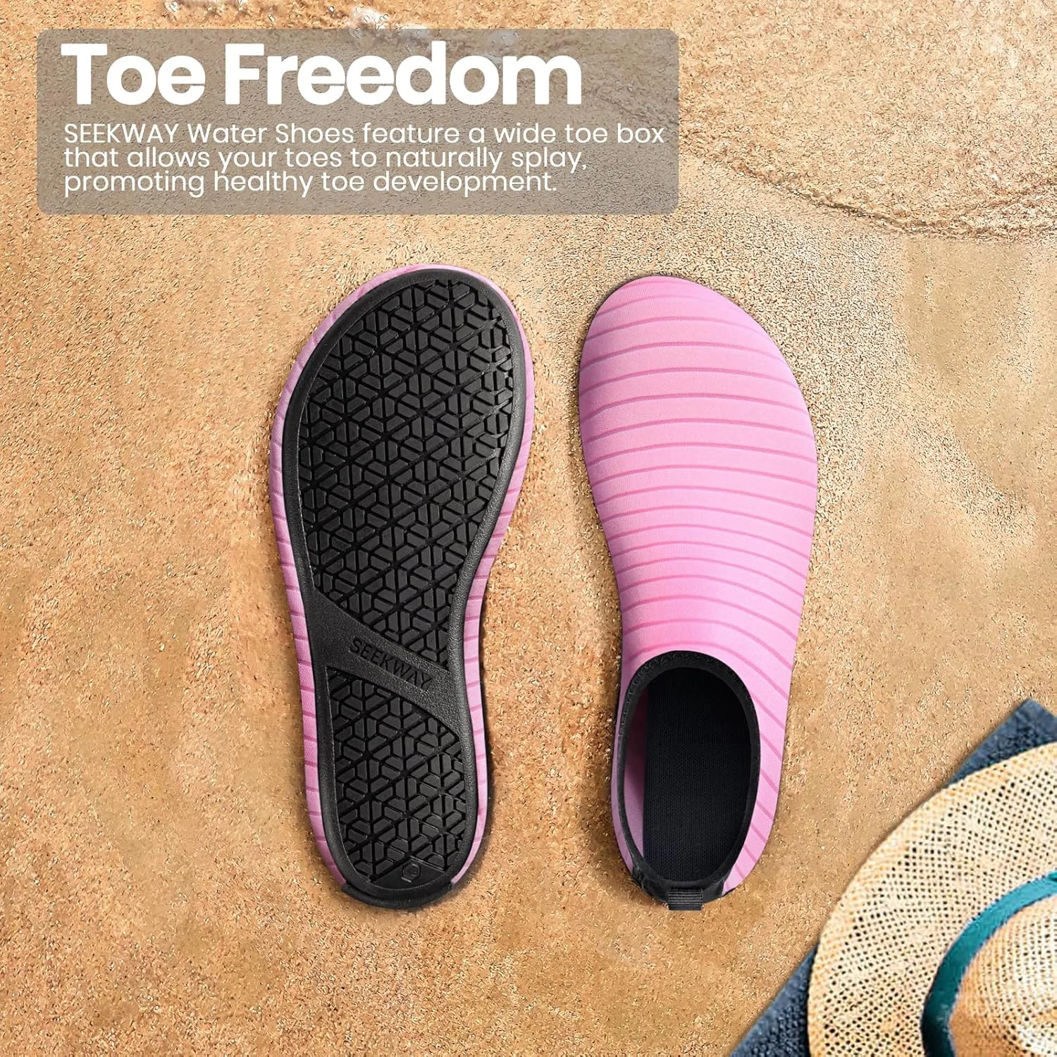 کفشهای آبی سیکوی، جورابهای آکوا پابرهنه، کفشهای سریع خشکشونده و ضد لغزش برای ساحل، استخر، رودخانه، قایقسواری، موجسواری، زنانه و مردانه SK002 کفشهای آبی سیکوی، جورابهای آکوا پابرهنه، کفشهای سریع خشکشونده و ضد لغزش برای ساحل، استخر، رودخانه، قایقسواری، موجسواری، زنانه و مردانه SK002