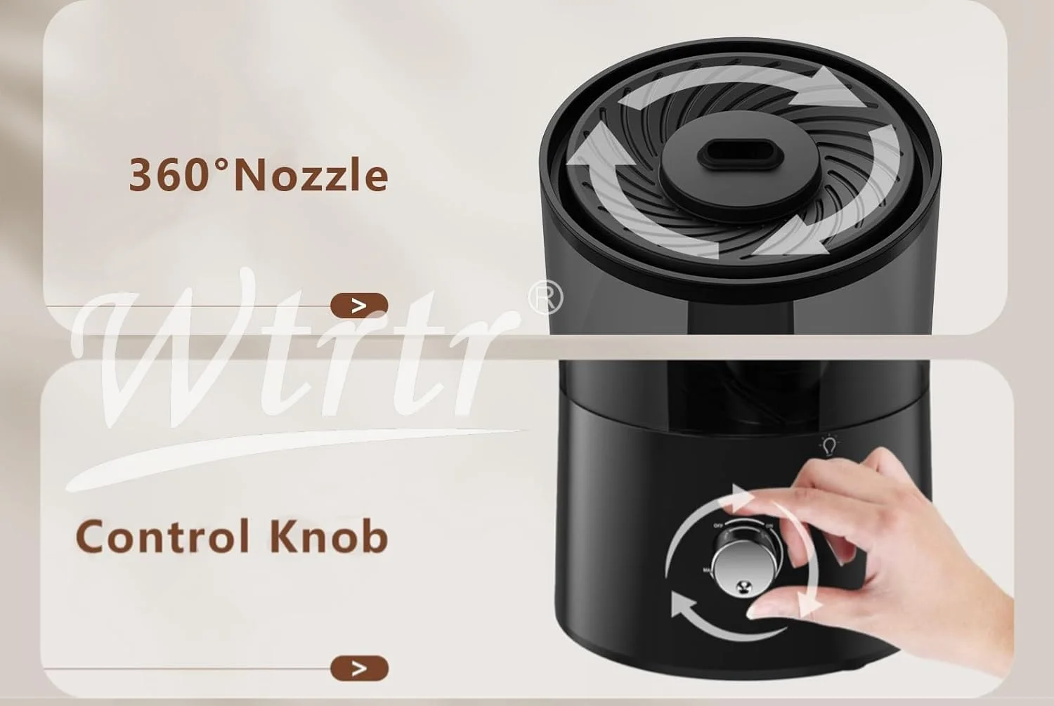 دستگاه بخور سرد التراسونیک 1.5 لیتری Wtrtr مدل قطره ای. دستگاه بخور هوای التراسونیک برای نوزادان (مشکی) دستگاه بخور سرد التراسونیک 1.5 لیتری Wtrtr مدل قطره ای. دستگاه بخور هوای التراسونیک برای نوزادان (مشکی)