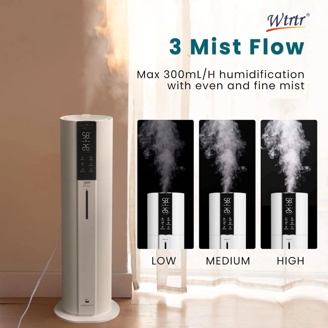 دستگاه بخور 9 تا 10 لیتری Wtrtr، دستگاه بخور ایستاده، دستگاه بخور اتاق خواب برای اتاق های بزرگ با لوله افزایش طول، دستگاه بخور سرد اتاق (9 لیتر) دستگاه بخور 9 تا 10 لیتری Wtrtr، دستگاه بخور ایستاده، دستگاه بخور اتاق خواب برای اتاق های بزرگ با لوله افزایش طول، دستگاه بخور سرد اتاق (9 لیتر)