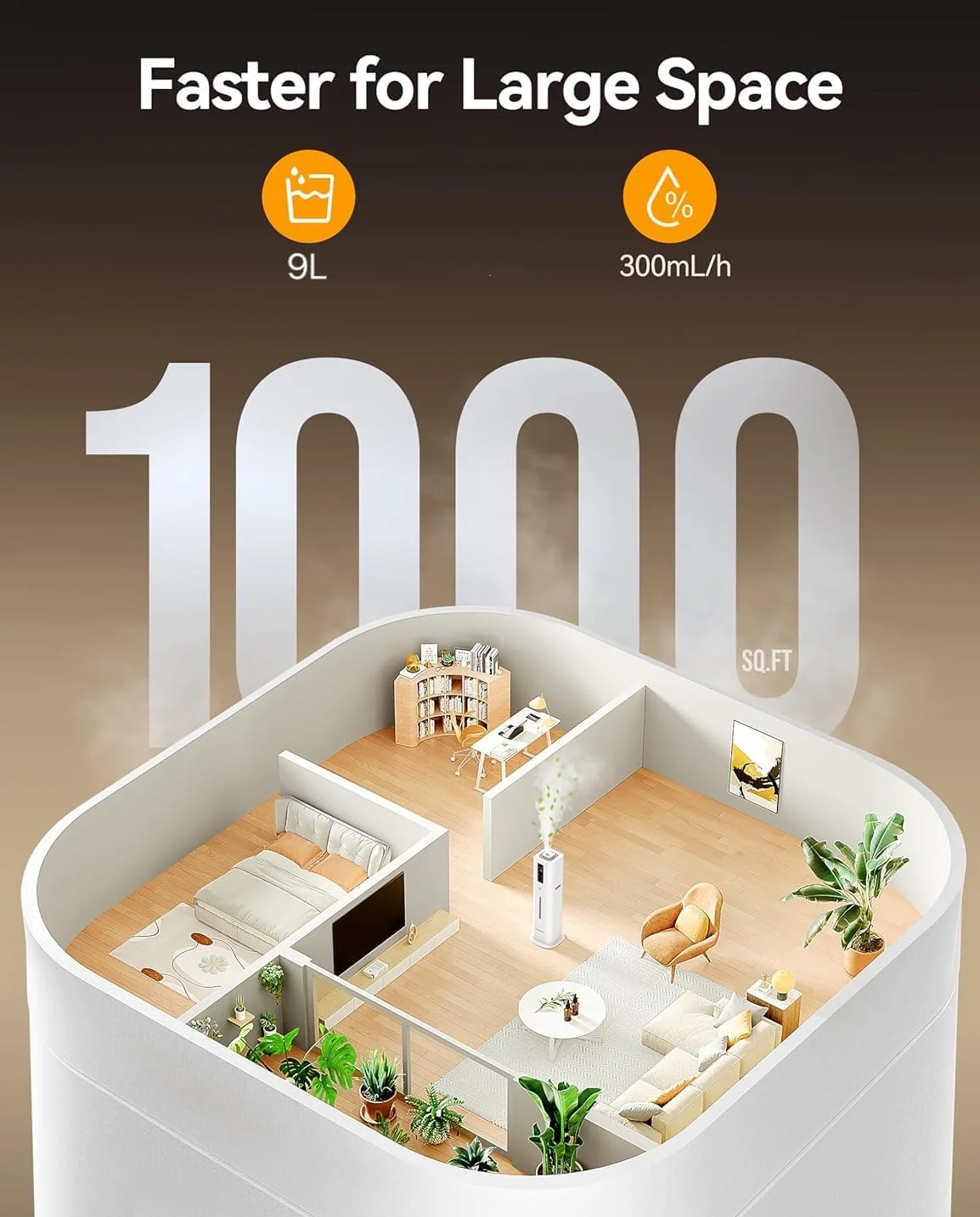 دستگاه بخور 9 تا 10 لیتری Wtrtr، دستگاه بخور ایستاده، دستگاه بخور اتاق خواب برای اتاق های بزرگ با لوله افزایش طول، دستگاه بخور سرد اتاق (9 لیتر) دستگاه بخور 9 تا 10 لیتری Wtrtr، دستگاه بخور ایستاده، دستگاه بخور اتاق خواب برای اتاق های بزرگ با لوله افزایش طول، دستگاه بخور سرد اتاق (9 لیتر)