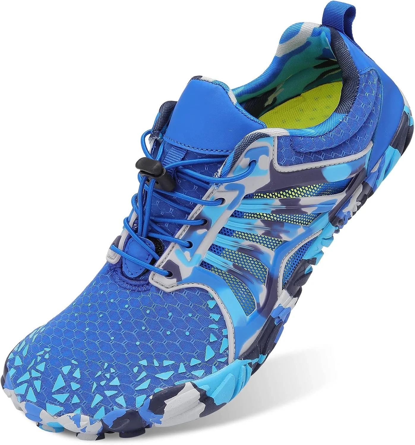 کفش‌های آبی ورزشی اسکورتین، مناسب پیاده‌روی، ساحل، شنا، خشک‌شونده سریع، بدون جوراب، زنانه و مردانه، آبی، سایز 42