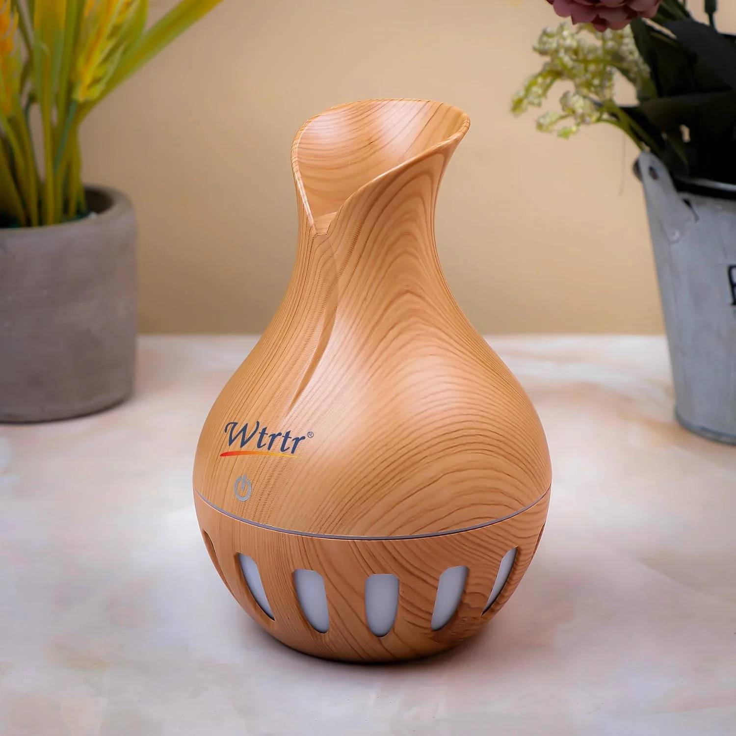 دستگاه پخش رایحه درمانی Wtrtr با ظرفیت 200 میلی لیتر، مرطوب کننده هوای USB، مناسب برای اتاق مطالعه، اتاق خواب منزل و دفتر کار. G38 (زرد)