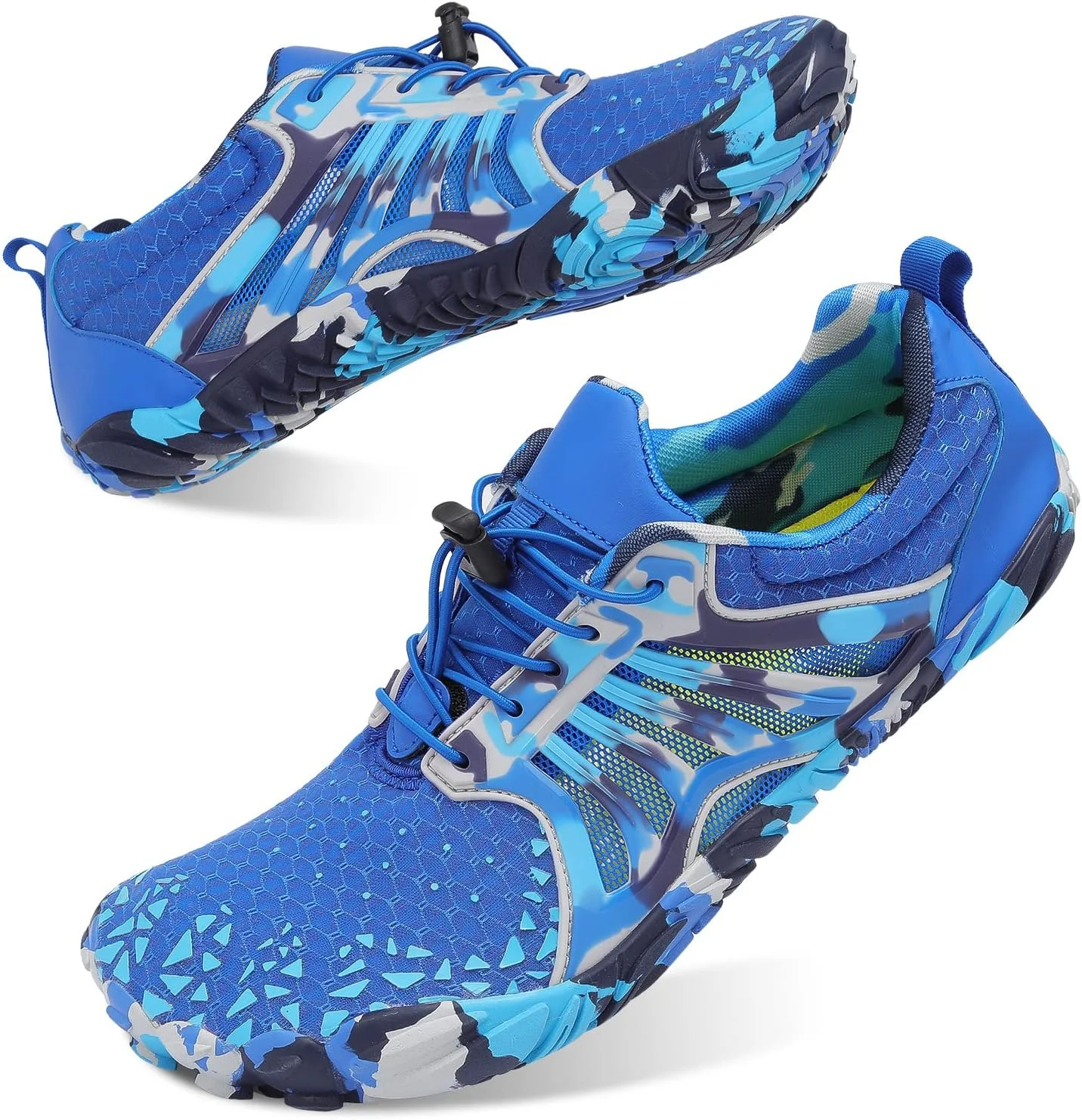 کفش‌های آبی ورزشی اسکورتین، مناسب پیاده‌روی، ساحل، شنا، خشک‌شونده سریع، بدون جوراب، زنانه و مردانه، آبی، سایز 42