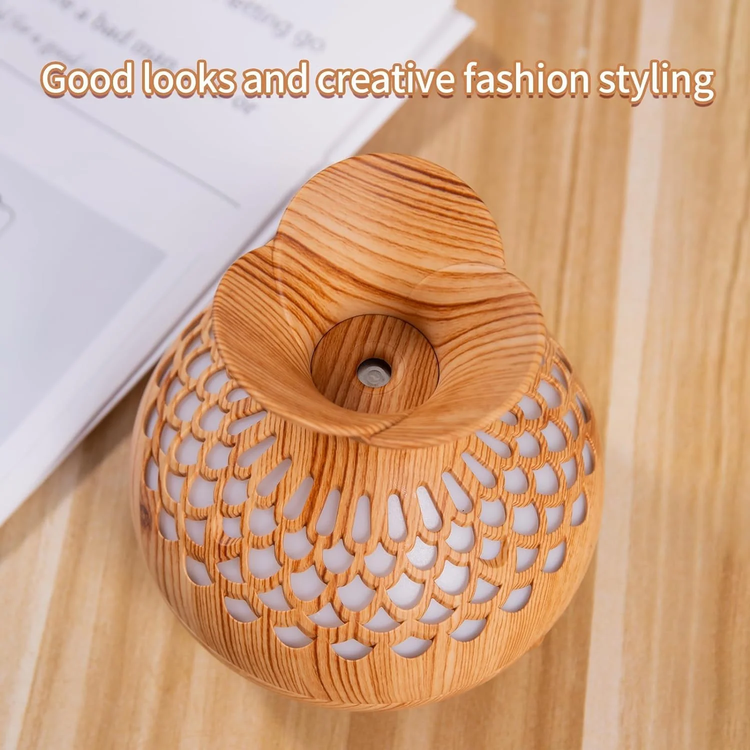 دستگاه پخش کننده اسانس روغنی 300 میلی لیتری Wtrtr، مینی مرطوب کننده، مرطوب کننده طرح گل، مرطوب کننده رومیزی شخصی USB برای خودرو، 2 حالت مه پاش، 7 رنگ، (SX-E342-Y) (قهوه ای) دستگاه پخش کننده اسانس روغنی 300 میلی لیتری Wtrtr، مینی مرطوب کننده، مرطوب کننده طرح گل، مرطوب کننده رومیزی شخصی USB برای خودرو، 2 حالت مه پاش، 7 رنگ، (SX-E342-Y) (قهوه ای)