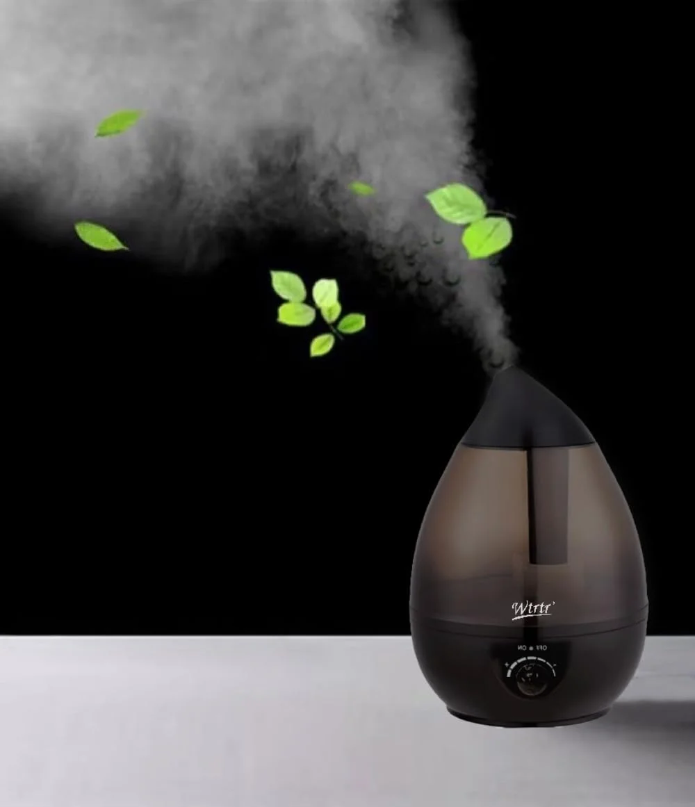 دستگاه مرطوب کننده هوای سرد Wtrtr برای اتاق خواب، مرطوب کننده اولتراسونیک 3 لیتری برای نوزادان، واحد مرطوب کننده ممتاز، عملکرد فوق العاده آرام و خاموش شدن خودکار (مشکی) دستگاه مرطوب کننده هوای سرد Wtrtr برای اتاق خواب، مرطوب کننده اولتراسونیک 3 لیتری برای نوزادان، واحد مرطوب کننده ممتاز، عملکرد فوق العاده آرام و خاموش شدن خودکار (مشکی)