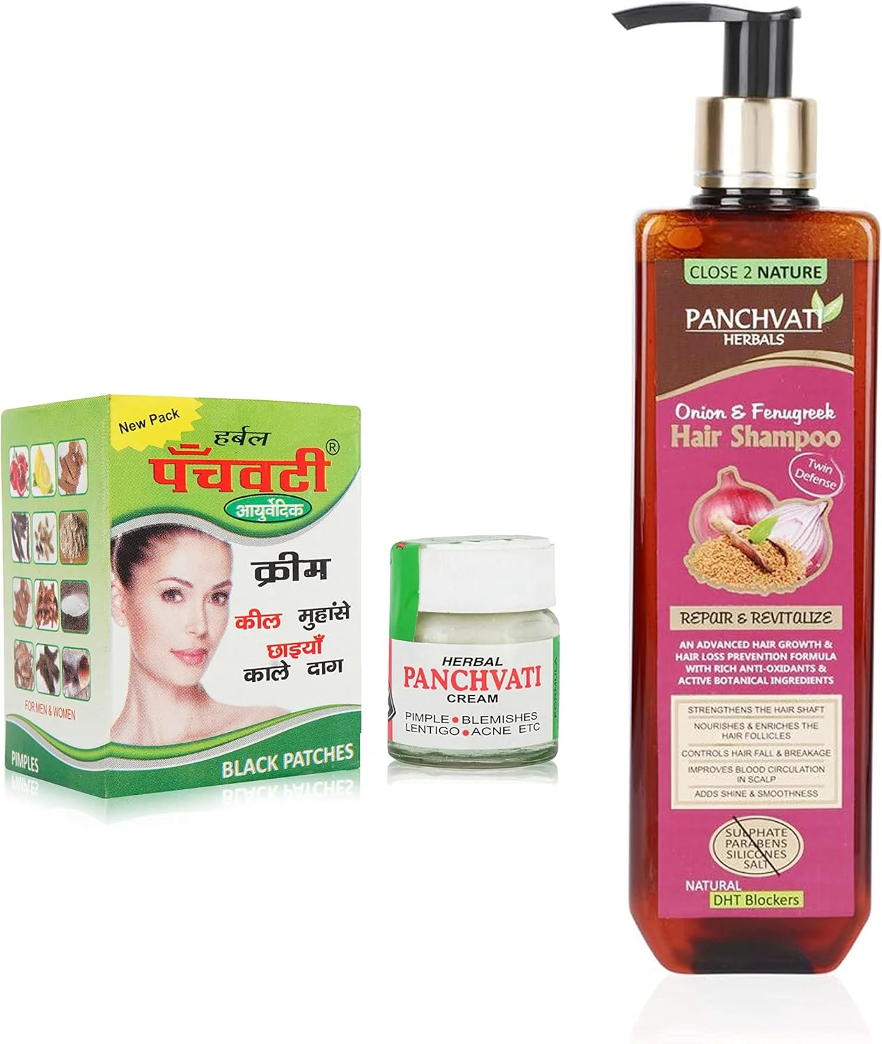 کرم ضد جوش گیاهی پانچواتی هربالز 10 گرم و شامپو پیاز شنبلیله 300 میلی لیتر، از بین برنده لکه های سیاه، از بین برنده جوش ها، تغذیه و غنی سازی فولیکول های مو، افزایش درخشندگی و لطافت