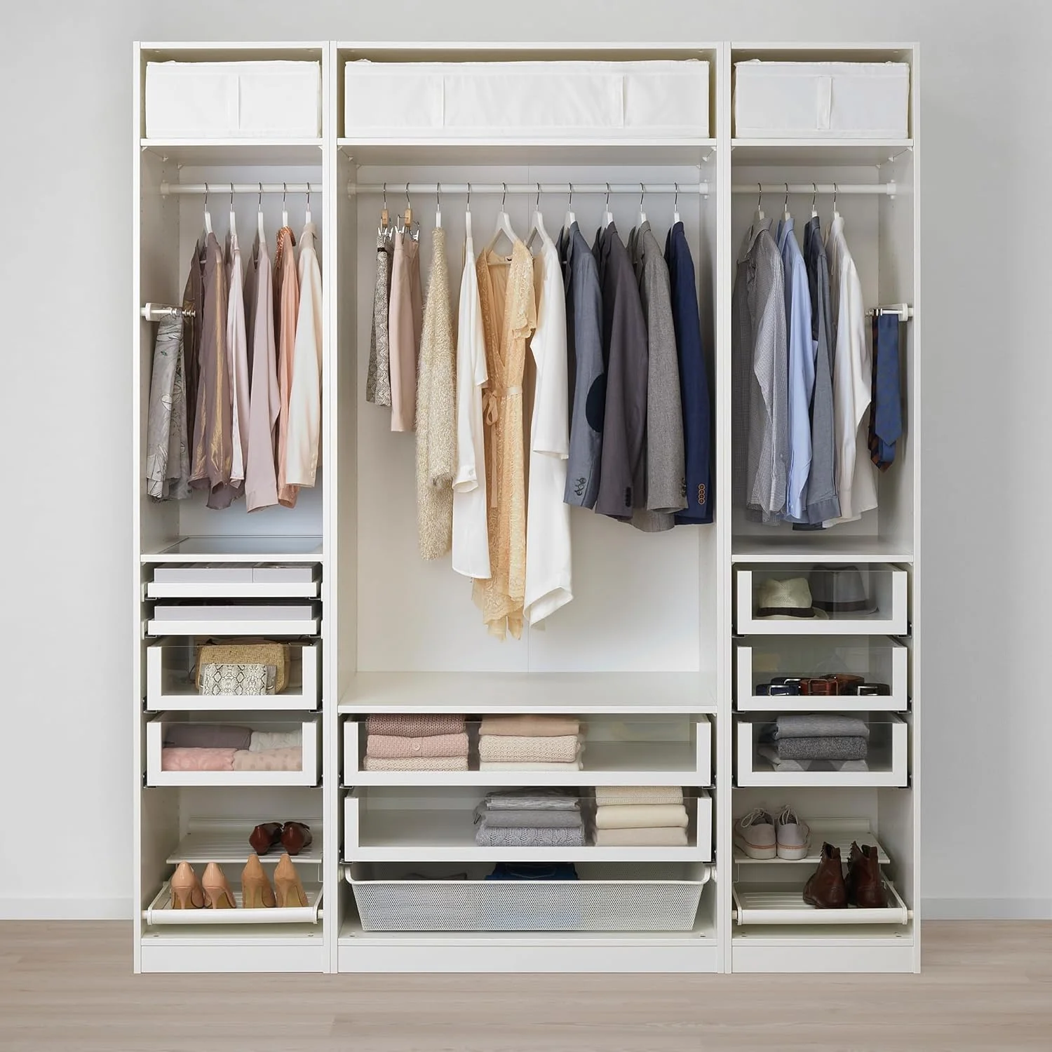 کمد لباس PAX مدل ProTuning، 200x58x236 سانتی متر، سفید