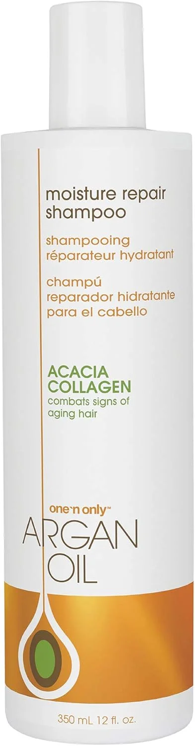 شامپو ترمیم کننده و مرطوب کننده مو وان ان اونلی حاوی روغن آرگان و کلاژن اقاقیا 355 میلی لیتر