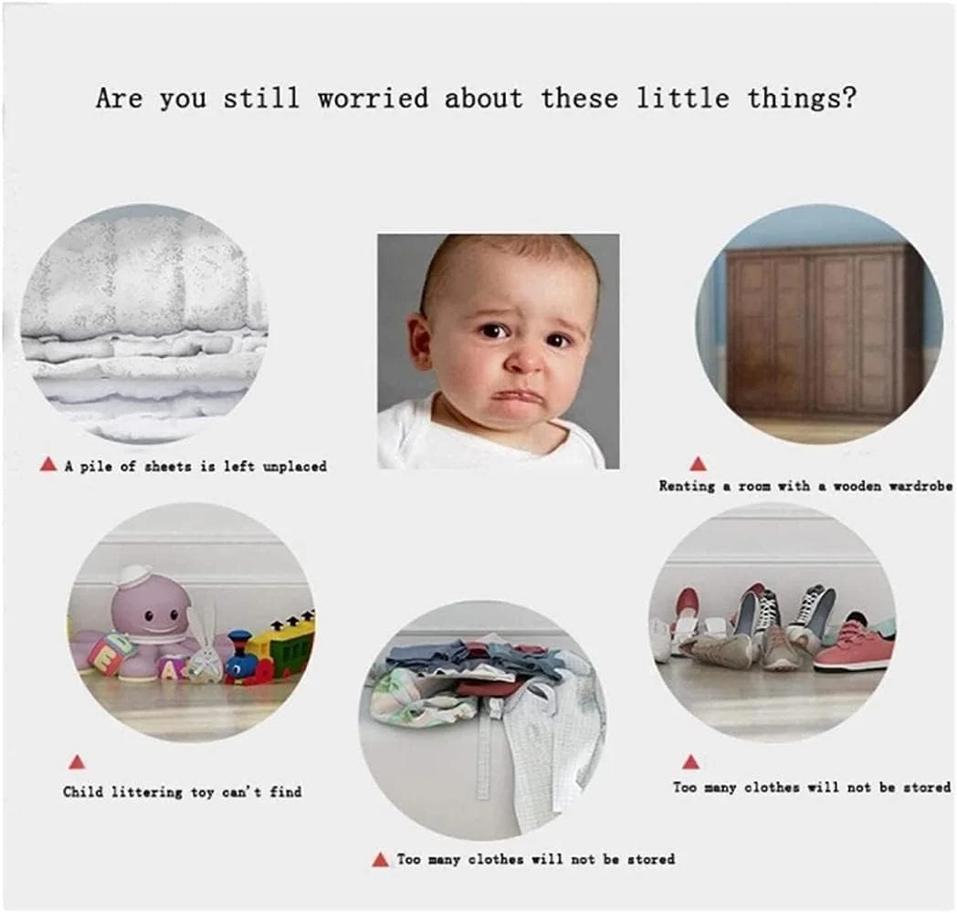 کمد لباس قابل حمل، کمد لباس پارچه ای، کمد لباس قابل حمل، سازمان دهنده کمد لباس بادوام، کمد لباس پارچه ای قابل حمل/B