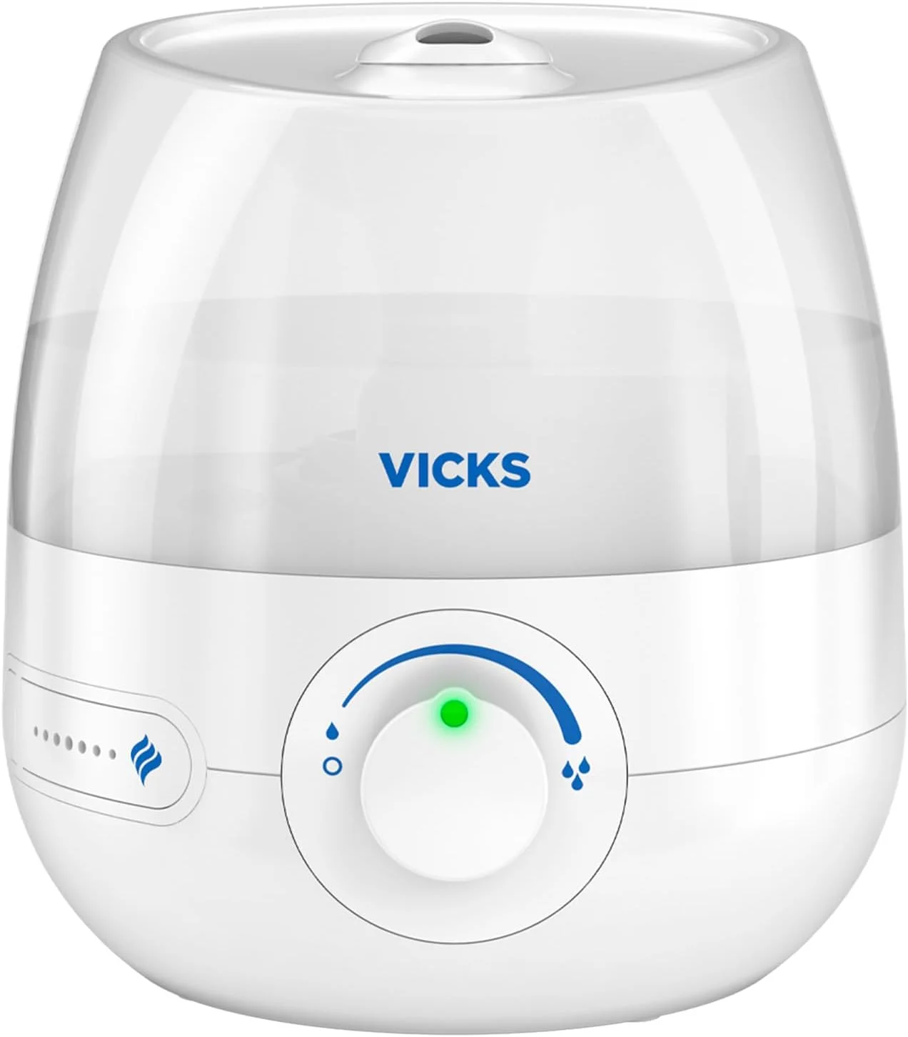 دستگاه بخور سرد مینی بدون فیلتر Vicks، مناسب اتاق کوچک - کنترل متغیر میزان بخار - سازگار با Vicks VapoPads دستگاه بخور سرد مینی بدون فیلتر Vicks، مناسب اتاق کوچک - کنترل متغیر میزان بخار - سازگار با Vicks VapoPads