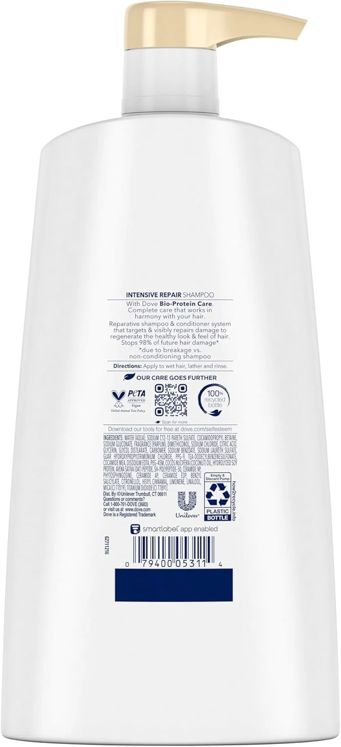 شامپو ترمیم کننده قوی مو داو، محلول های مغذی مو، با پمپ، 750 میلی لیتر