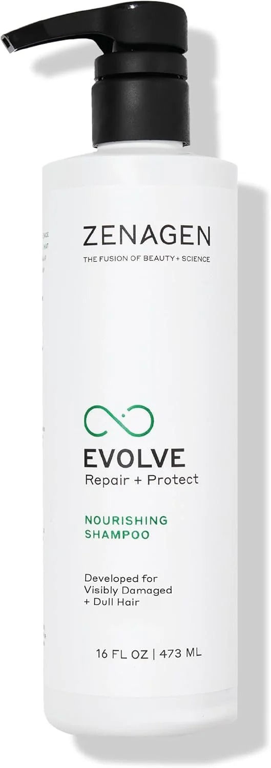 شامپو مغذی ترمیم و محافظت کننده اوولو زن‌اژن (مناسب آقایان و بانوان) | ترمیم و تقویت موهای آسیب دیده، افزایش ضخامت و پرپشتی مو، گیاهی، ایمن برای موهای رنگ شده، وگان، مناسب انواع مو، ۴۷۳ میلی لیتر / ۱۶ اونس