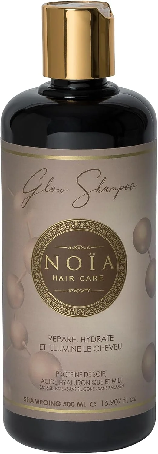شامپو پروتئین ابریشم، اسید هیالورونیک و عسل نویا پاریس سری Glow حجم 500 میلی لیتر