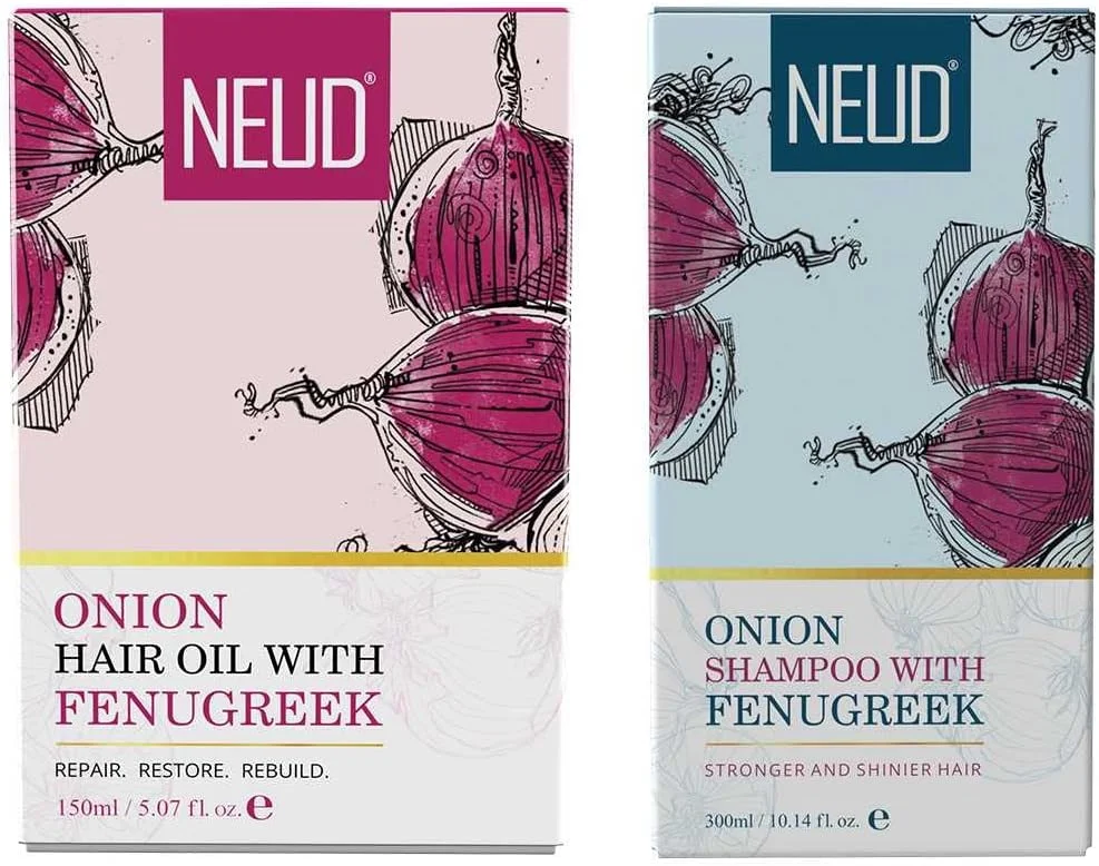 پک ترکیبی NEUD Xpose Yourself - روغن مو پیاز و شامپو با شنبلیله برای آقایان و بانوان