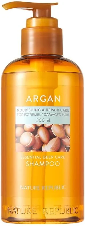 شامپو مراقبت عمیق موهای آسیب دیده آرگان نیچر ریپابلیک، 300 میلی لیتر