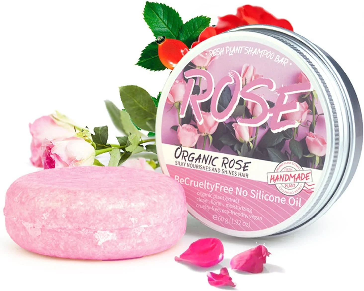 شامپو بار طبیعی برای مو، صابون شامپو جامد برای موهای خشک و آسیب دیده، اسانس گیاهی گیاهی به توقف ریزش مو کمک می کند و باعث رشد سالم مو می شود (C)