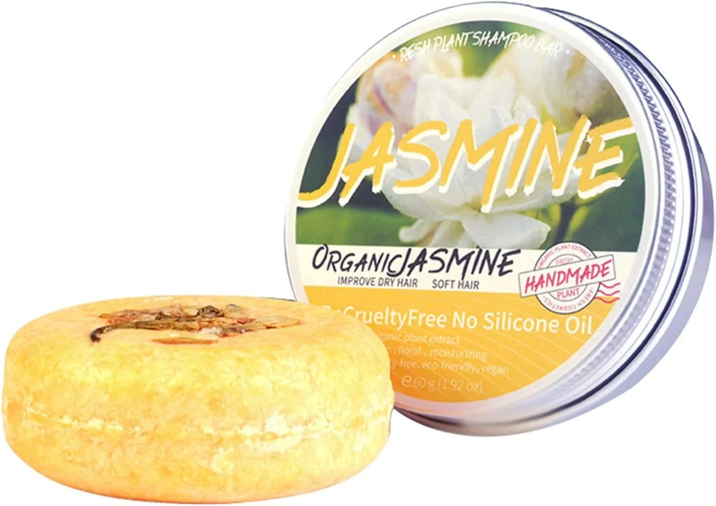 شامپو بار طبیعی برای مو، صابون شامپو جامد برای موهای خشک و آسیب دیده، اسانس گیاهی گیاهی به توقف ریزش مو کمک می کند و باعث رشد سالم مو می شود (N)