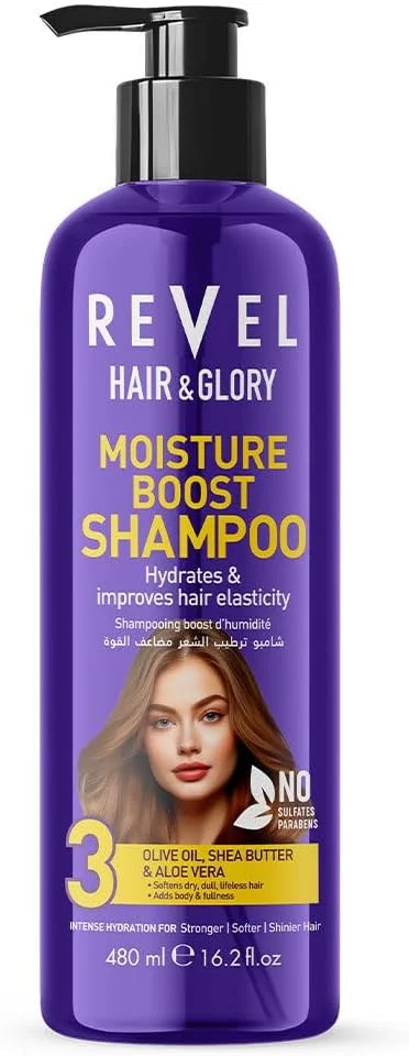 شامپو تقویت کننده و مرطوب کننده مو بنفش روول هیر اند گلوری 480 میلی لیتر، مناسب آقایان و بانوان، محافظت و ترمیم قابل مشاهده آسیب مو، برای انواع موهای آسیب دیده