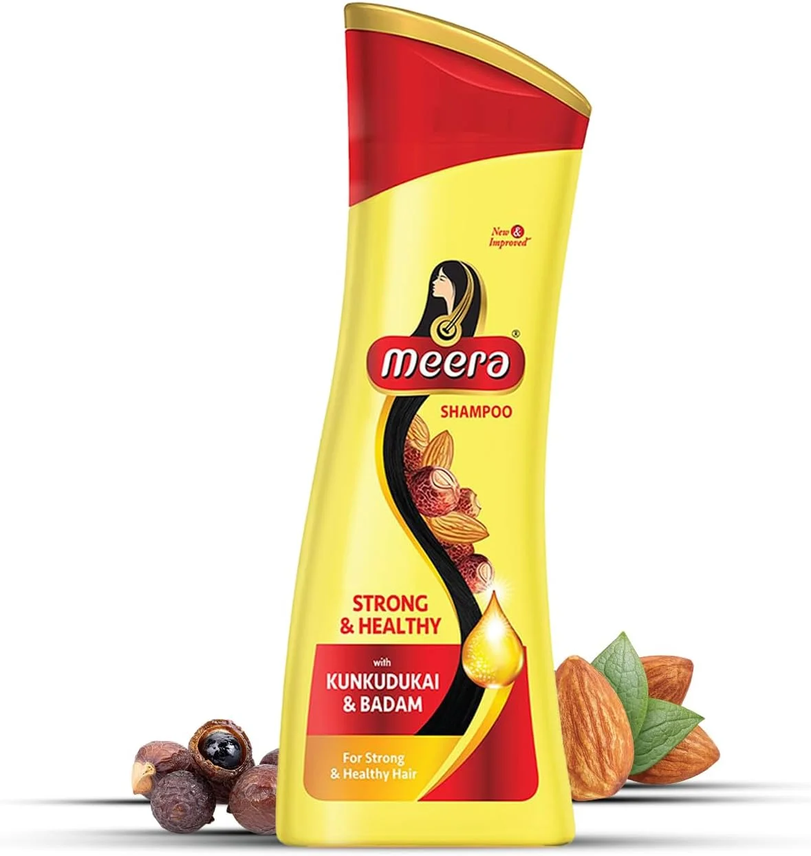 شامپو میرا قوی و سالم با کون کودوکای و بادام، 180 میلی لیتر