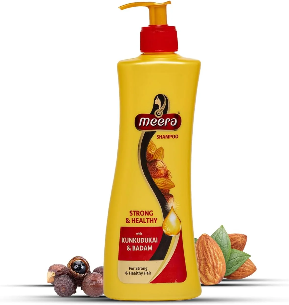 شامپو میرا قوی و سالم با کنکودوکای و بادام، 340 میلی لیتر