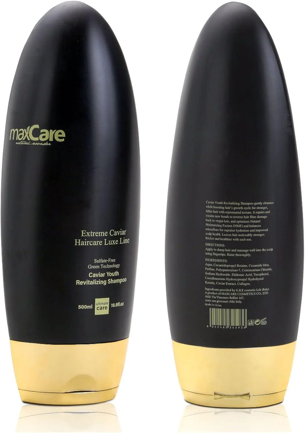 شامپو احیا کننده جوانی خاویار مکس کر، بدون سولفات، 500 میلی لیتر