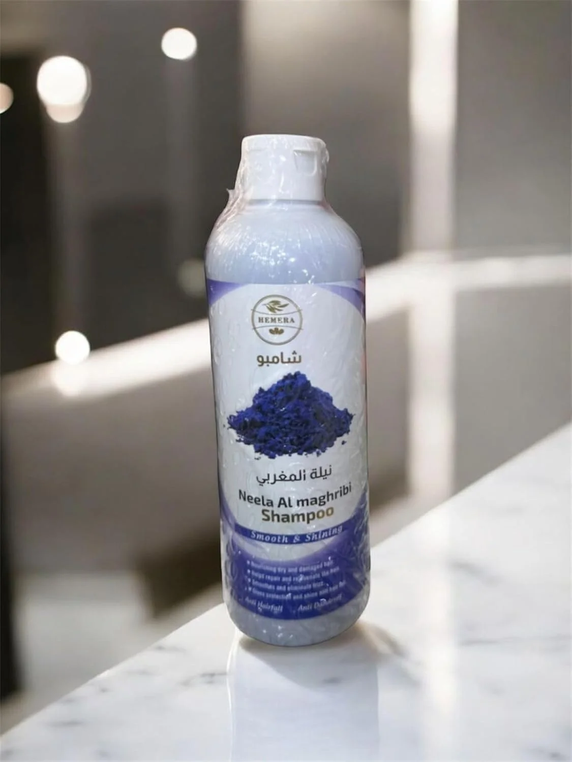 شامپو نیلا المغربی، صاف و درخشان کننده، درمان مغذی موهای خشک، 500 میلی لیتر - شامبو نيلة المغربي