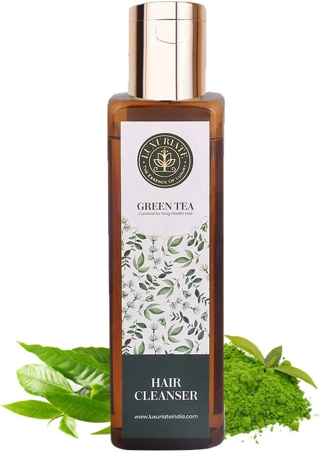 شامپو لوکس روزانه چای سبز لاکچری برای ترمیم و پاکسازی مو، تقویت موهای بلند، کنترل ریزش مو برای آقایان و بانوان، 200 میلی لیتر