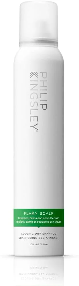 شامپو خشک تسکین دهنده پوست سر پوسته دار فیلیپ کینگزلی برای پوست سر چرب و پوسته دار، پاک کننده، مراقبت از پوست سر، طراوت بخش، تسکین دهنده و خنک کننده، 200 میلی لیتر
