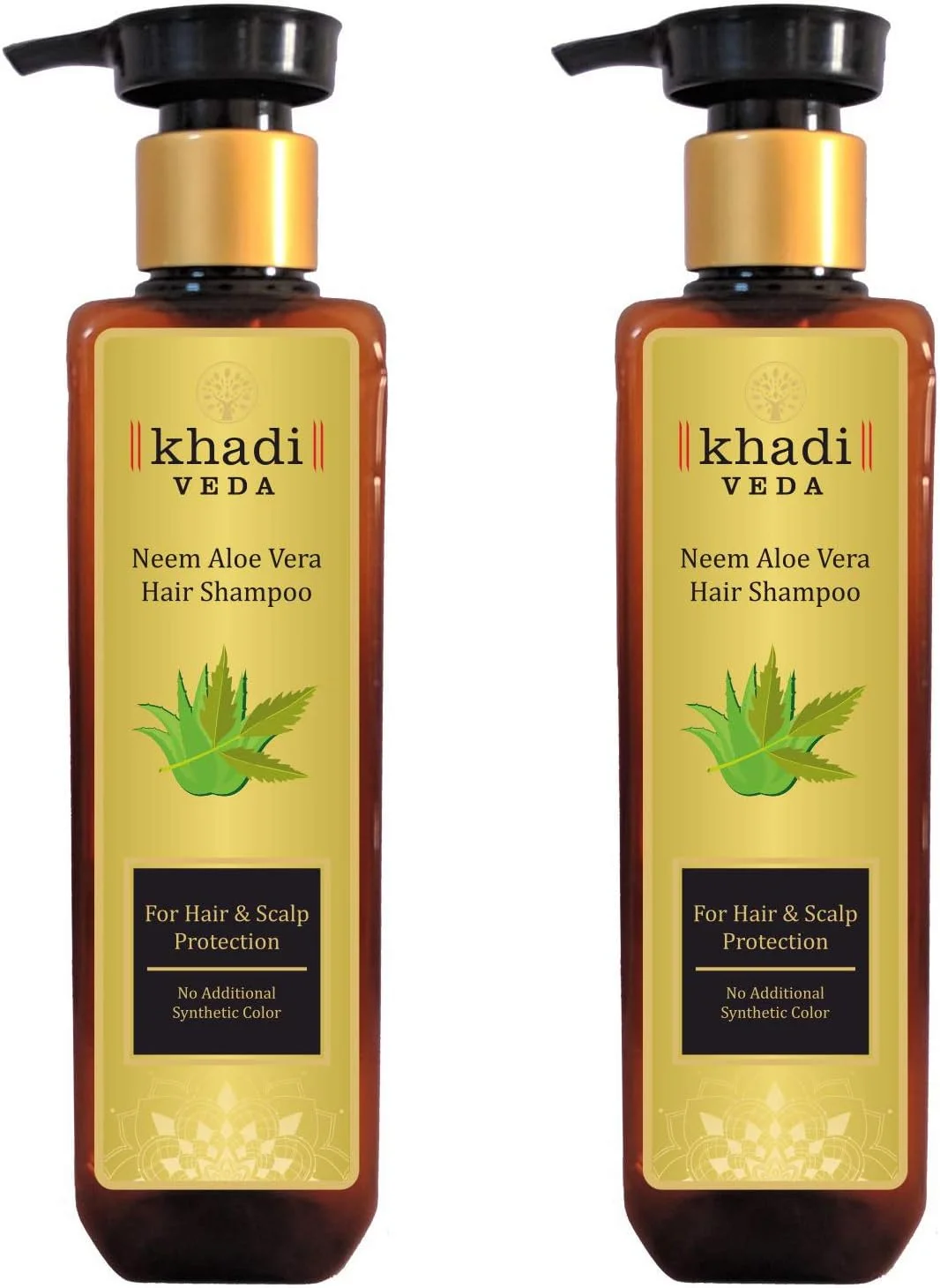 شامپو خادی ودا حاوی آلوئه ورا و عصاره درخت چریش برای محافظت از مو و پوست سر 200 میلی لیتر - بسته 2 عددی