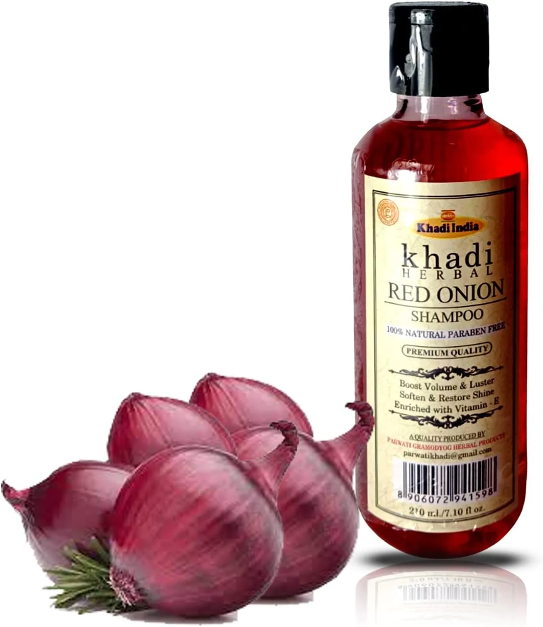 شامپو پیاز قرمز گیاهی هربال خادی هربیگیری