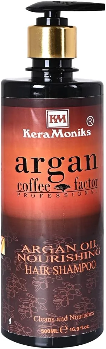 شامپو مو روغن آرگان کرامونیکس - شامپو پاک کننده ملایم حاوی روغن آرگان، ویتامین B5، ترمیم کننده آسیب دیدگی و صاف کننده، بدون سولفات و سیلیکون - 500 میلی لیتر