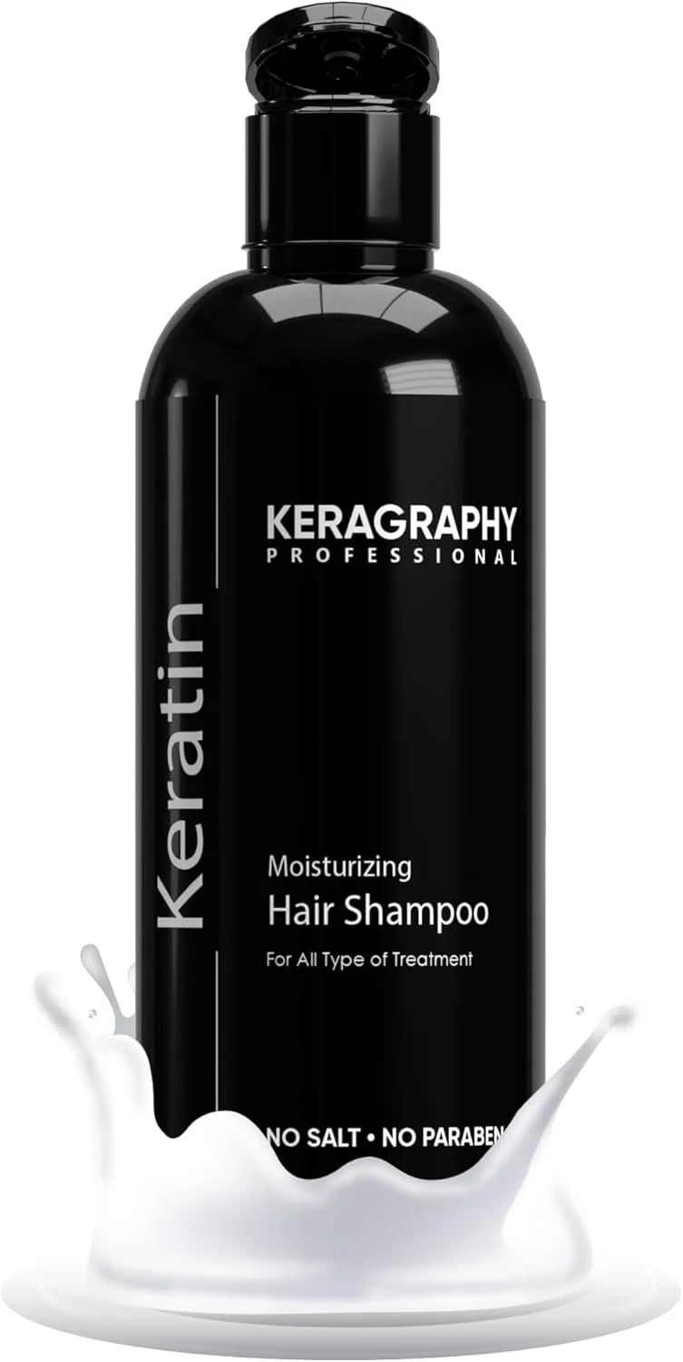 شامپو موی کراتینه سم زدا حرفه ای کرگرافی مناسب برای انواع مو، درمان موهای به شدت آسیب دیده - اسپا موی سالنی در خانه 500 میلی لیتر