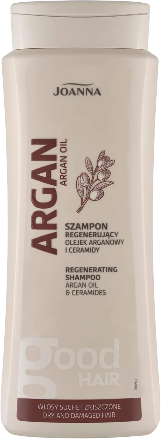 شامپو روغن آرگان جوآنا برای مو 400 میلی لیتر - شامپو احیا کننده موی سر حاوی روغن آرگان - مرطوب کننده موهای خشک و آسیب دیده - حاوی ویتامین E برای نرمی و لطافت ابریشمی