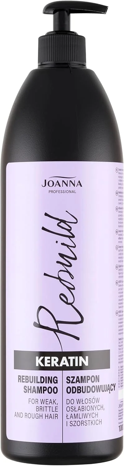 شامپو کراتین حرفه ای جوآنا - 1000 میلی لیتر - برای موهای شکننده و آسیب دیده - حاوی مواد فعال برای رشد مو - شامپو کراتین حرفه ای ضد ریزش مو