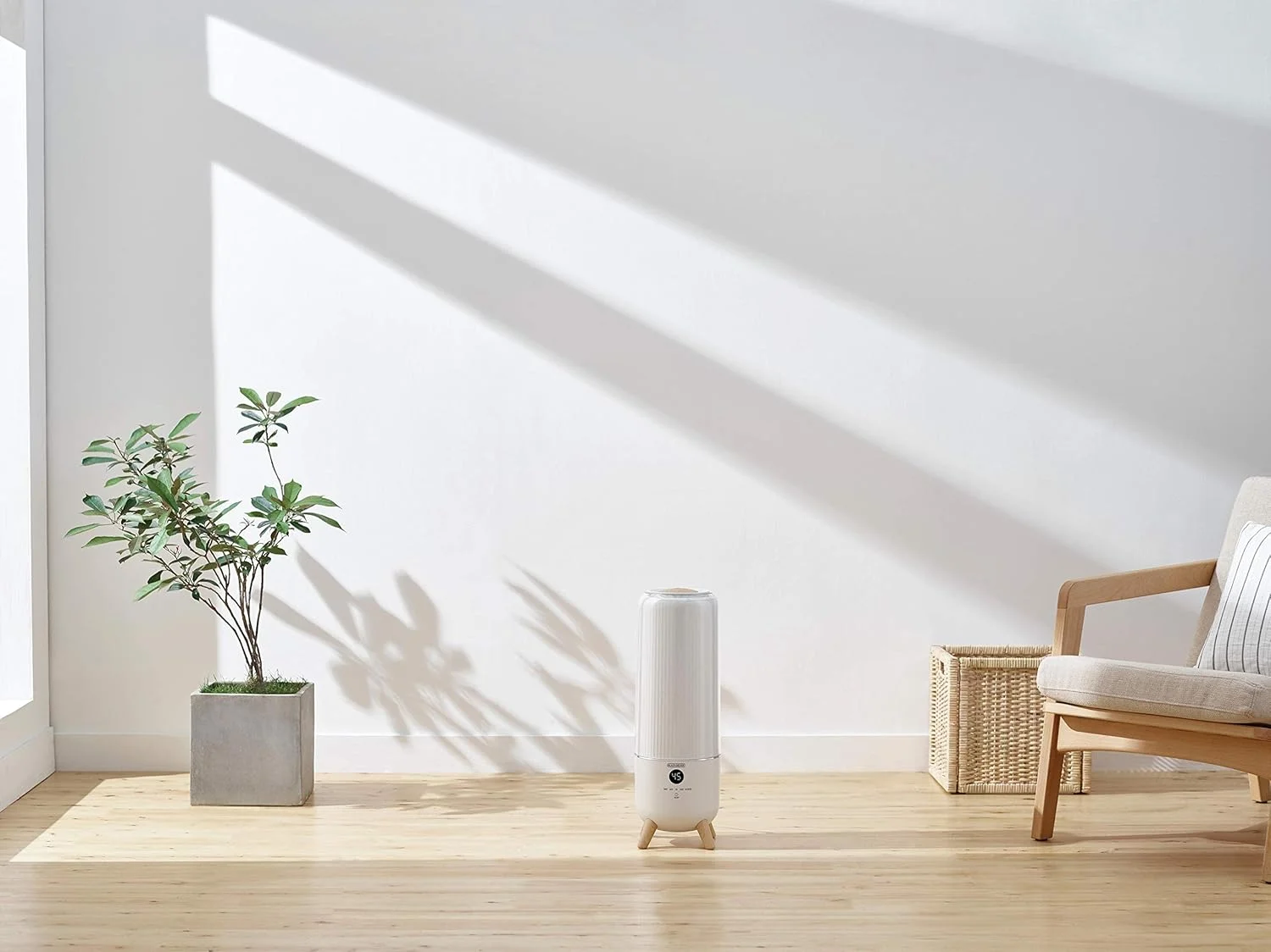 دستگاه بخور دیجیتال بلک اند دکر، 25 وات، ظرفیت 6 لیتر، کنترل از راه دور، حالت خودکار، حالت خواب، 3 سطح مه، حسگر محیط، عملکرد مداوم تا 40 ساعت، پوشش 430 فوت مربع، سفید - HM6000-B5 دستگاه بخور دیجیتال بلک اند دکر، 25 وات، ظرفیت 6 لیتر، کنترل از راه دور، حالت خودکار، حالت خواب، 3 سطح مه، حسگر محیط، عملکرد مداوم تا 40 ساعت، پوشش 430 فوت مربع، سفید - HM6000-B5