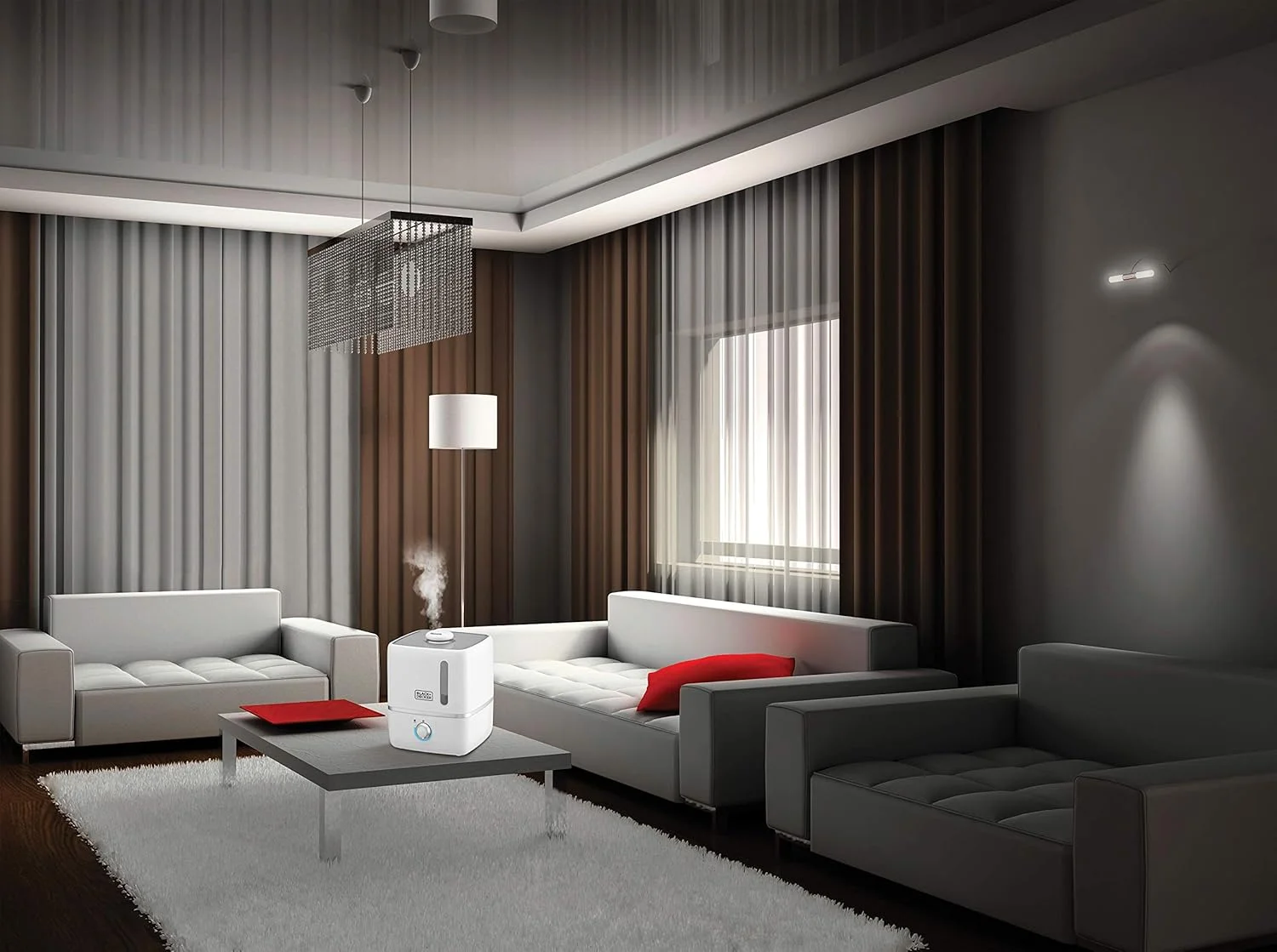 دستگاه بخور سرد بلک اند دکر، 3 لیتر، التراسونیک جمع و جور، خروجی مه بالا، شدت مه قابل تنظیم، فیلتر ناخالصی آب، نازل با قابلیت تنظیم جهت، محفظه عطر، سفید - HM3000-B5 دستگاه بخور سرد بلک اند دکر، 3 لیتر، التراسونیک جمع و جور، خروجی مه بالا، شدت مه قابل تنظیم، فیلتر ناخالصی آب، نازل با قابلیت تنظیم جهت، محفظه عطر، سفید - HM3000-B5