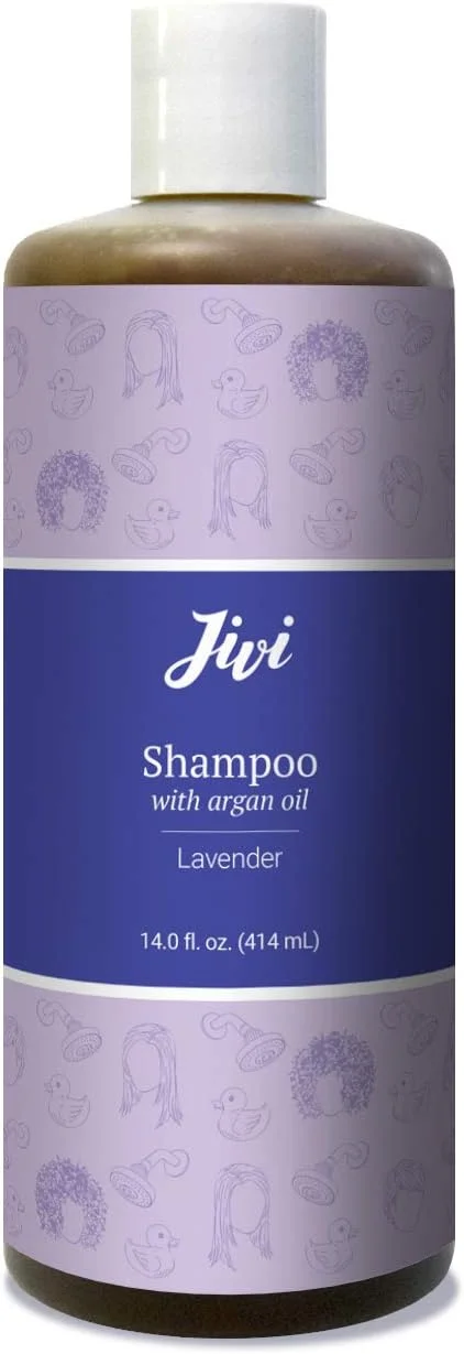 شامپو جیوی با روغن آرگان (اسطوخودوس) | شامپو مصرف روزانه برای موهای سالم تر | 100% طبیعی با مواد ارگانیک | ساخته شده برای انواع مو، ایمن برای موهای رنگ شده | 414 میلی لیتر