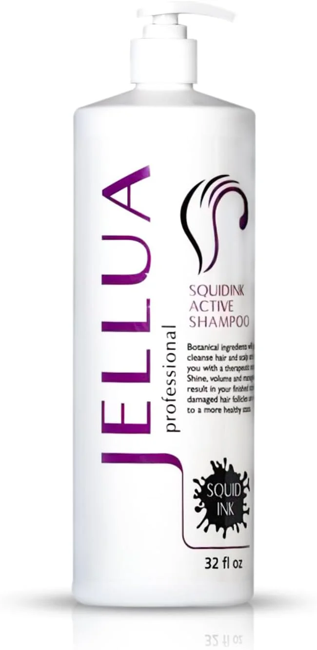 شامپو اکتیو حاوی جوهر ماهی مرکب Jellua حجم 946 میلی لیتر