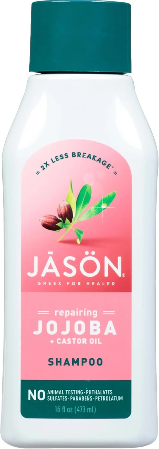 شامپو طبیعی خالص جیسون نچرال پروداکتس، جوجوبا بلند و قوی، 473 میلی لیتر