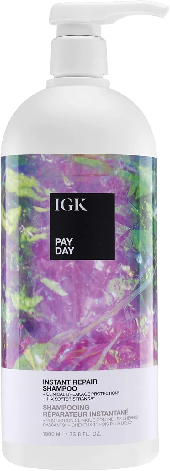 شامپو ترمیم کننده فوری موهای آسیب دیده IGK Pay Day حجم 1 لیتر