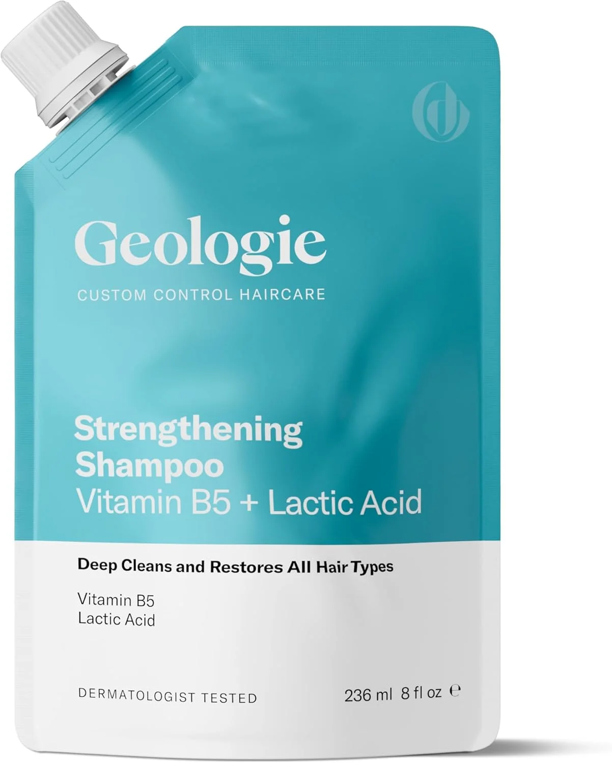 شامپو تقویت کننده ژئولوژی | ویتامین B5 + مراقبت از مو با کنترل سفارشی اسید لاکتیک | 240 میلی لیتر