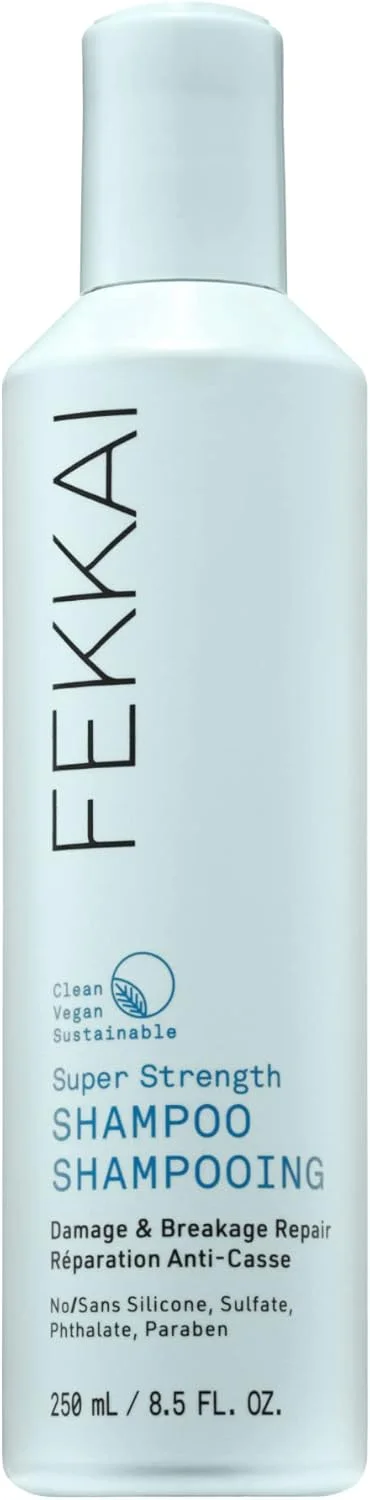 شامپو فوق العاده قوی FEKKAI - 250 میلی لیتر - ترمیم کننده، تقویت کننده و مغذی - درجه سالن، سازگار با EWG، وگان و بدون تست حیوانی