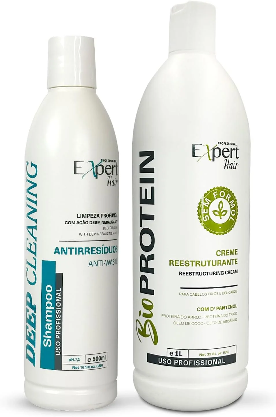 کیت تخصصی مو: شامپو پاک کننده عمیق و کرم بازسازی کننده پروتئین بیو
