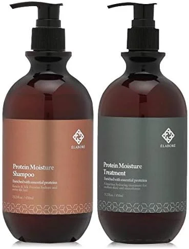 مجموعه شامپو و نرم کننده مرطوب کننده پروتئینی Elabore (450 میلی لیتر)