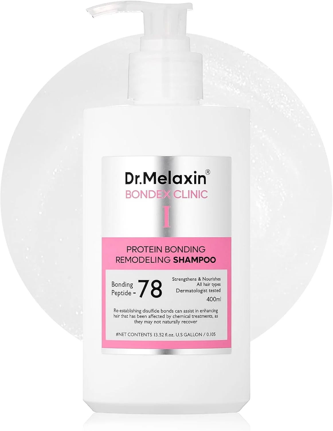 شامپو بازسازی و پیوند پروتئین دکتر ملاکسین باندکس حاوی روغن آرگان | تقویت کننده کراتین و پپتیدها | ترمیم کننده مو | 400 میلی لیتر