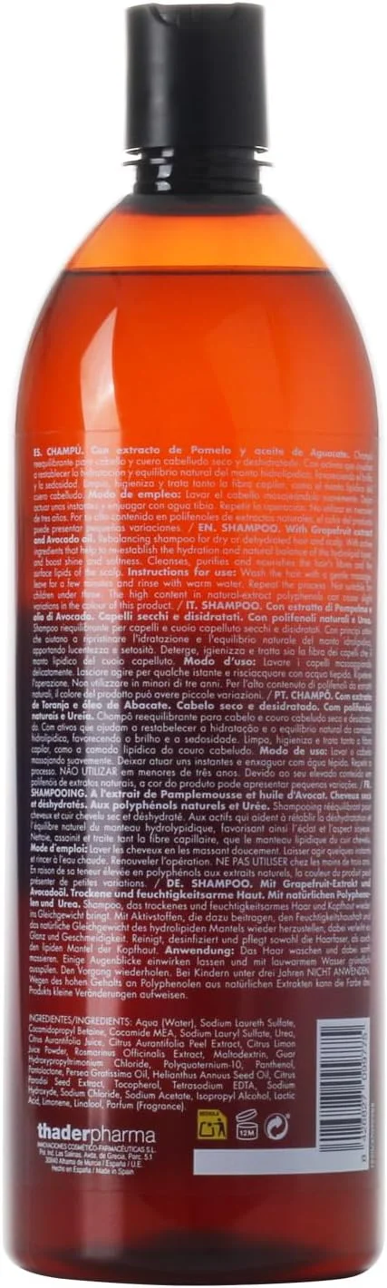 شامپو گریپ فروت و آووکادو تی اچ فارما 86001128 حجم 1000 میلی لیتر