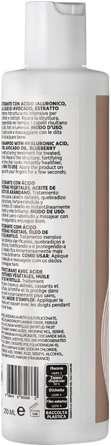 شامپو بازسازی کننده موهای فر DIVINA BLK برای موهای موج دار، فر، فوق العاده فر و آفرو، درمان ترمیم کننده و متعادل کننده فر (250 میلی لیتر)