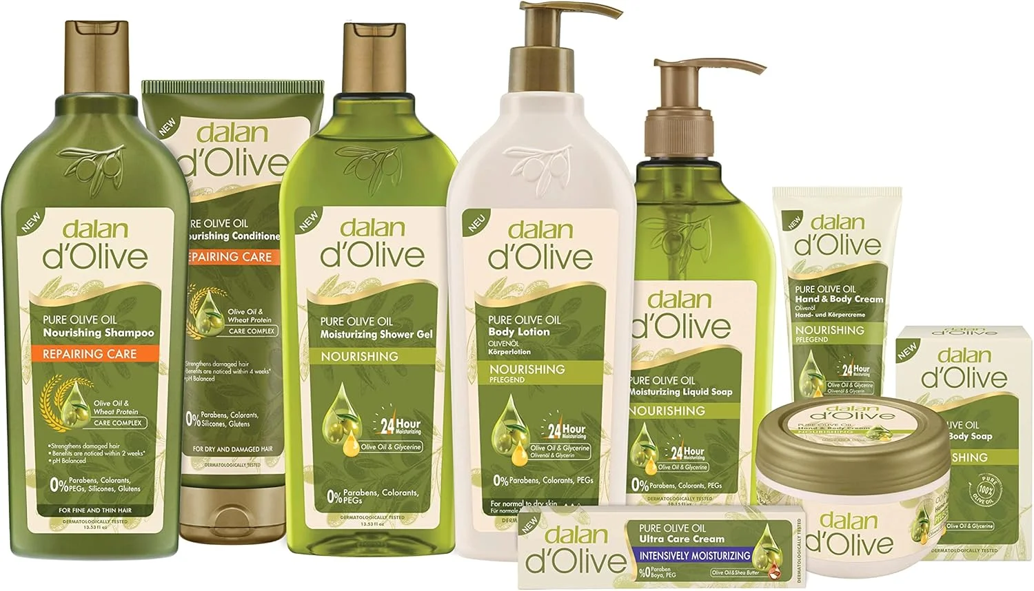 شامپو تغذیه کننده روغن زیتون دالان، 400 میلی لیتر