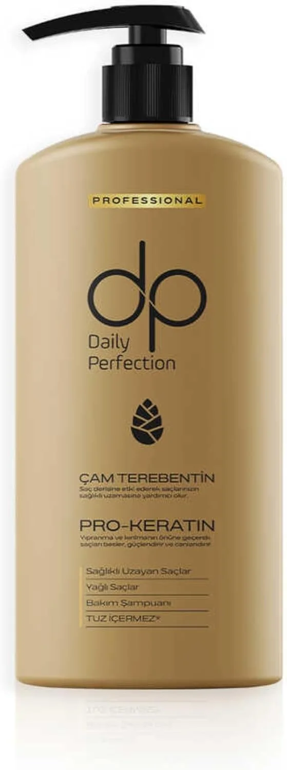 شامپو روزانه پرفکشن dp - بدون نمک - حاوی کراتین و بیوتین - ترمیم کننده و مغذی - برای انواع مو - مدل های مختلف - 425 میلی لیتر (روغن تربانتین کاج)